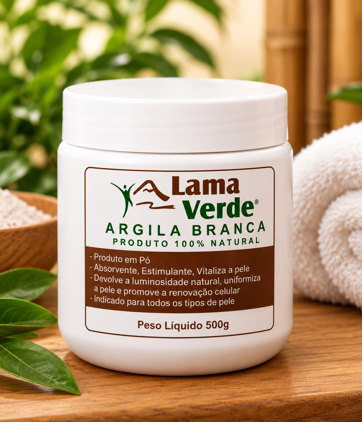 Argila Branca Lama Verde