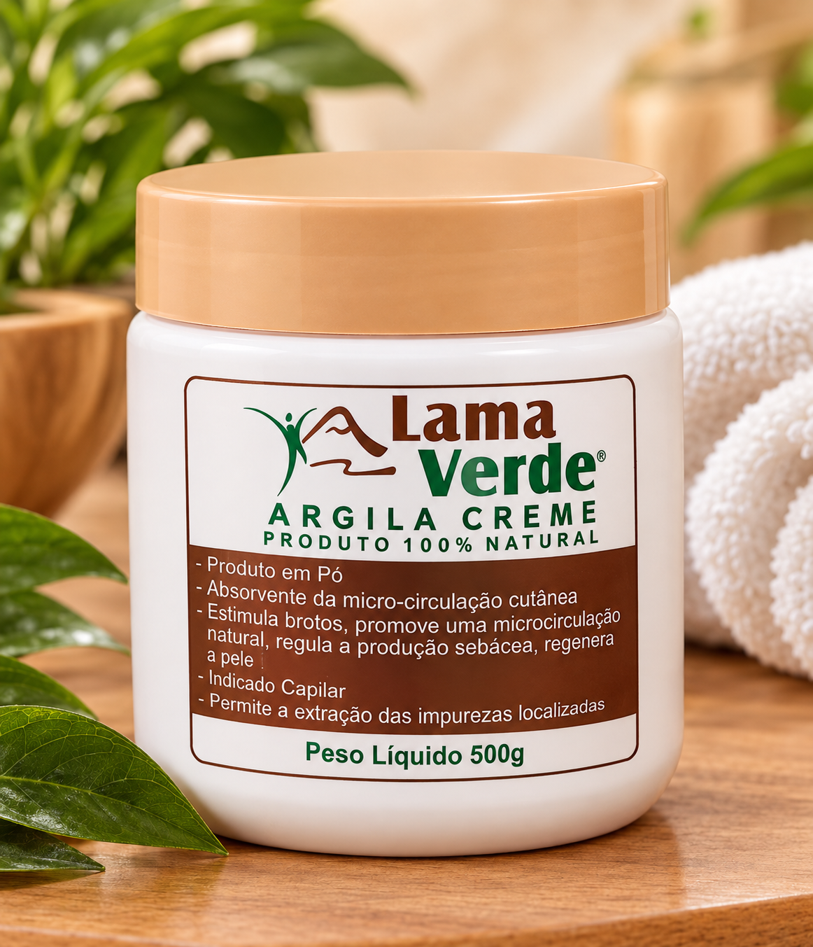 Argila Creme Lama Verde