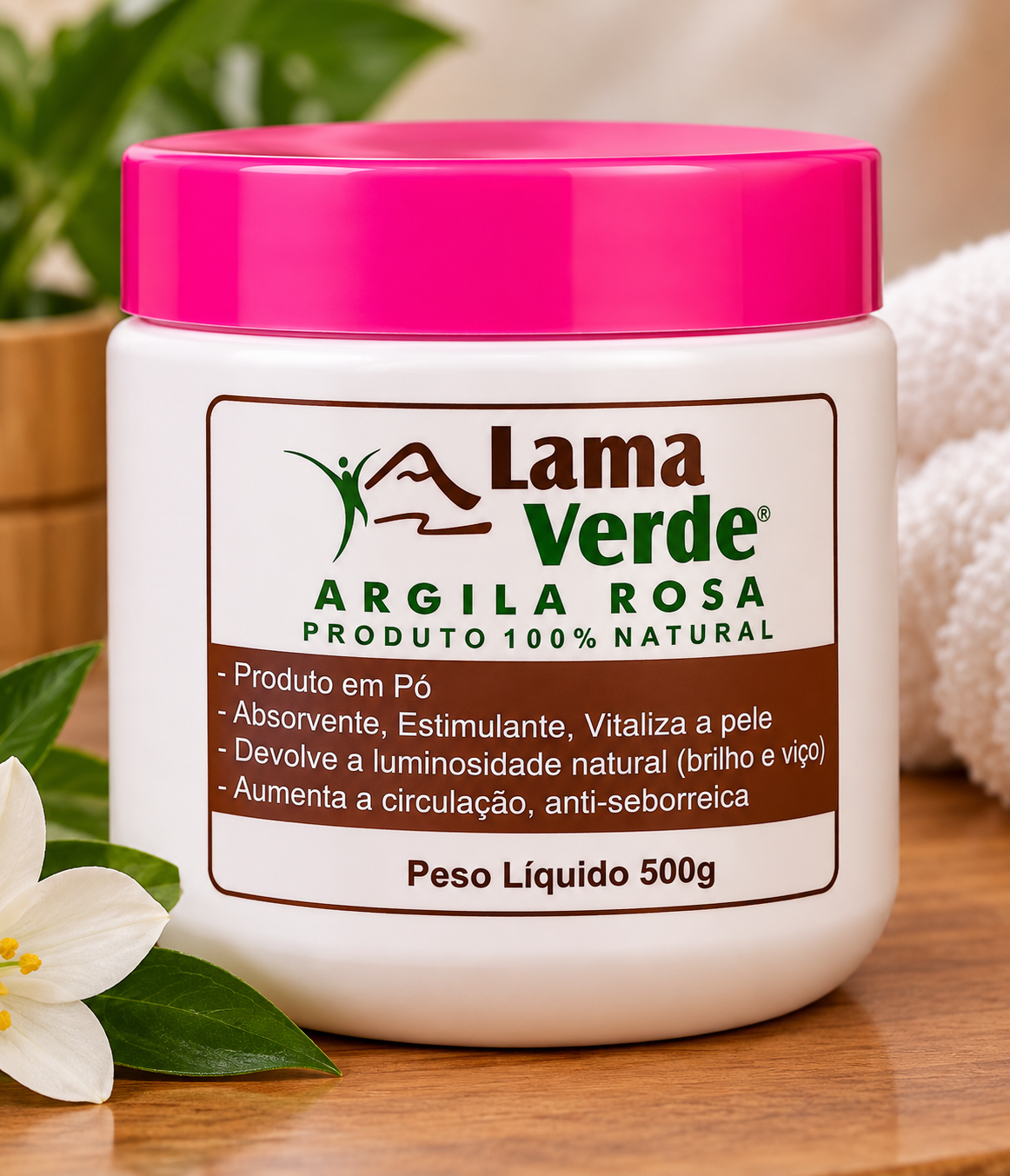 Argila Rosa Lama Verde