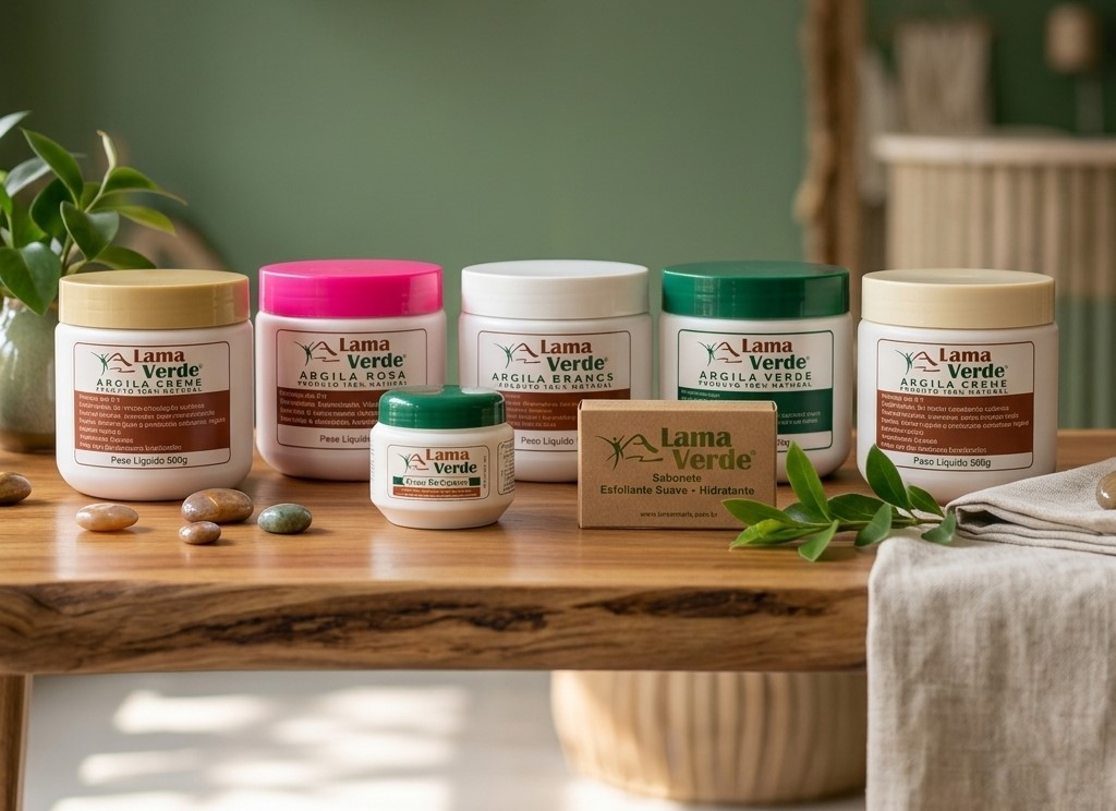 Linha de produtos Lama Verde
